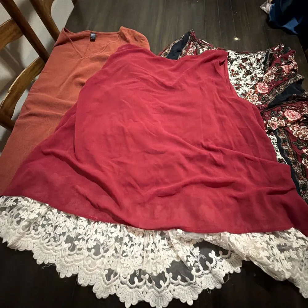 Women’s 3x 4x Mixed Lot Of 4 Plus Size Tops Blouse